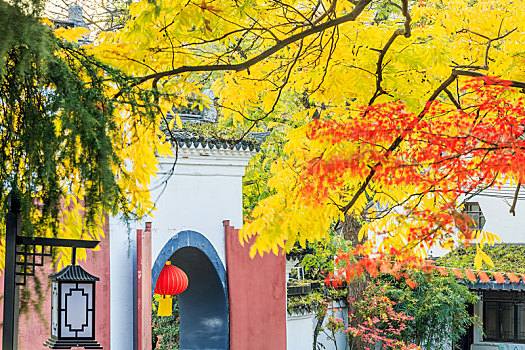 古建秋色,南京清凉山公园