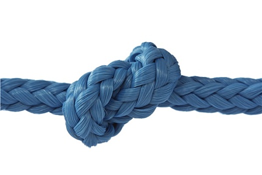 蓝色,绳索,打结
