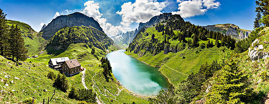 湖,阿彭策尔,瑞士,欧洲