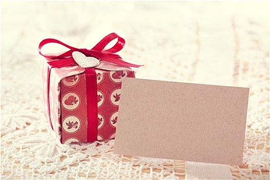礼物,盒子,留白,留言卡