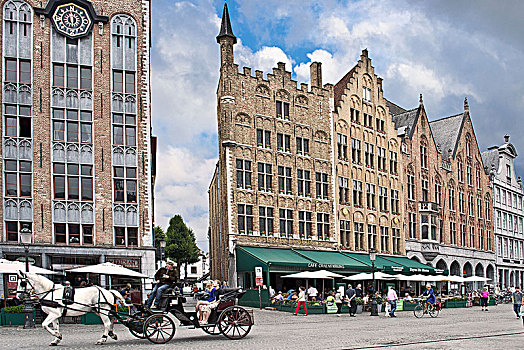 历史建筑,建筑,布鲁日,比利时