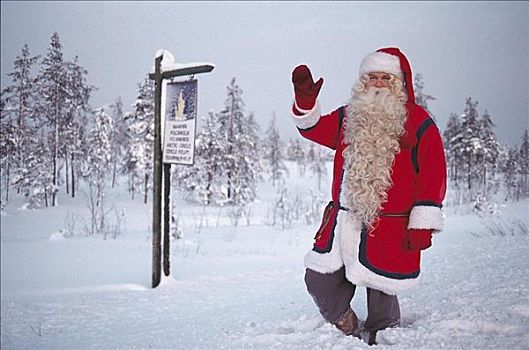 冬天,雪景,圣诞老人,圣诞节,拉普兰,芬兰,斯堪的纳维亚,欧洲