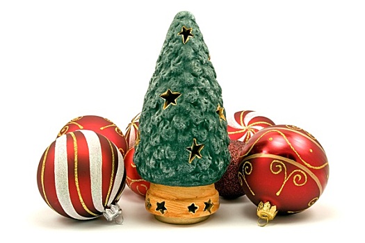 陶瓷,圣诞树,圣诞节,小玩意