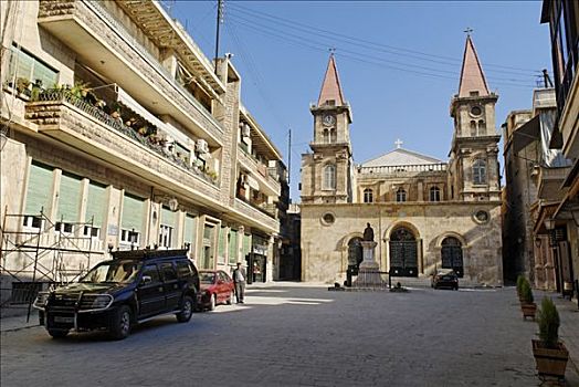 教堂,老城,阿勒颇,叙利亚
