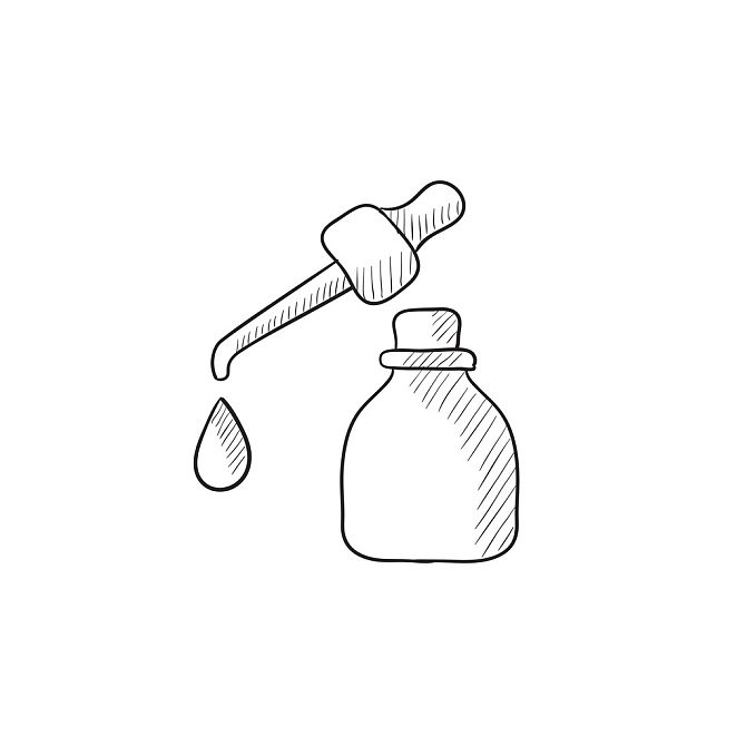 瓶子,精油,滴管,素描,液滴,矢量,象征,隔绝,网站_高清图片_全景视觉