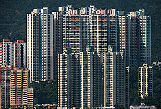 高层建筑,住宅,建筑,阿伯丁,香港岛,香港,中国,亚洲