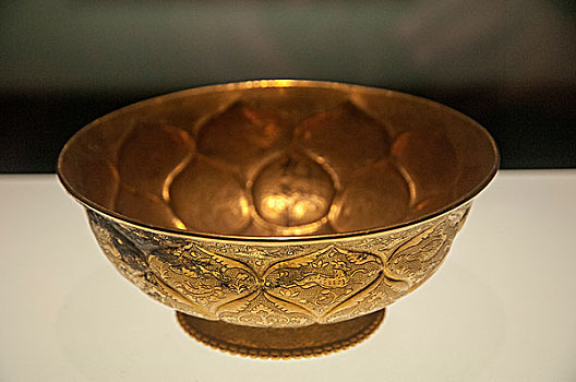 西安博物馆文物藏品金碗