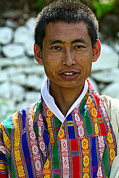 不丹,头像,不丹人,男人