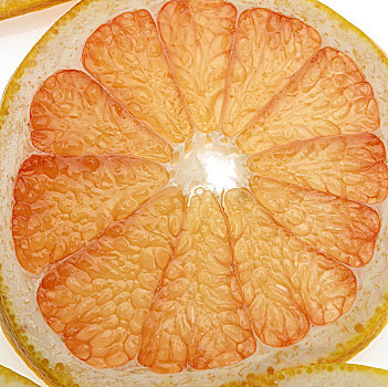 柚子,柑橘,白色背景