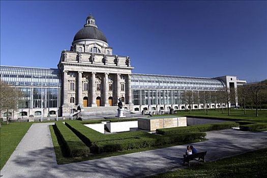宫廷花园,慕尼黑,上巴伐利亚,巴伐利亚,德国
