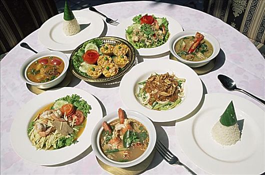 传统,泰国,食物,曼谷