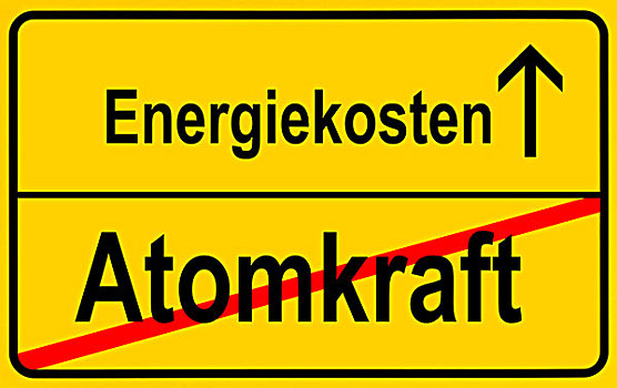 城市,限制,标识,象征,德国,室外,核电站,上升,能量消耗,电,价格