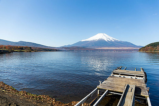 富士山,湖
