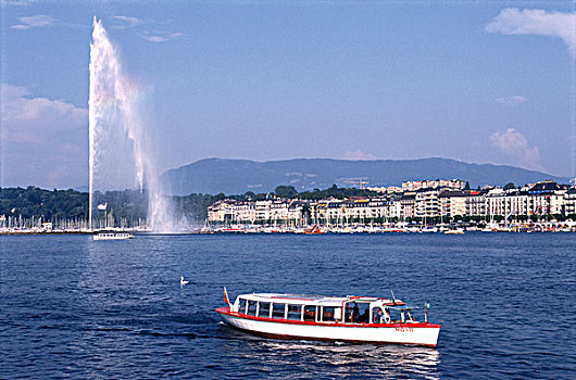 瑞士,日内瓦,湖