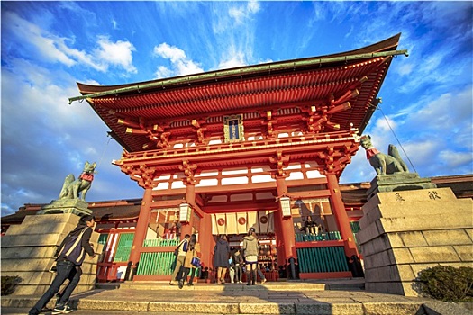 伏见稻荷大社,神祠,京都,日本