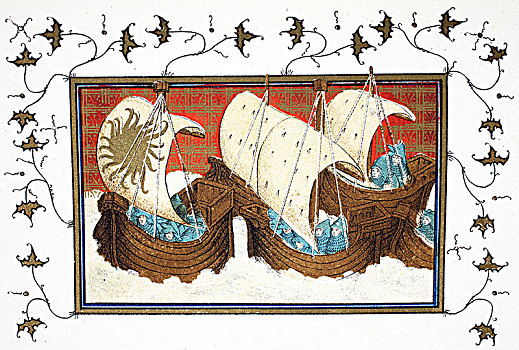 船队,降落,米尔福德峡湾,19世纪