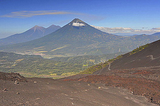 危地马拉,水,层状火山,萨卡特佩克斯
