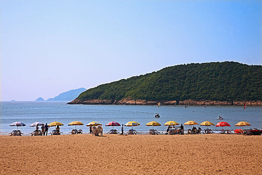 宁波象山松兰山海滩图片