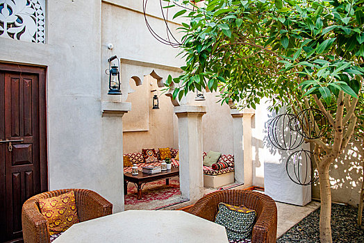 阿联酋迪拜阿法迪历史区网红,mqna沙特,诗的灵感,饭店