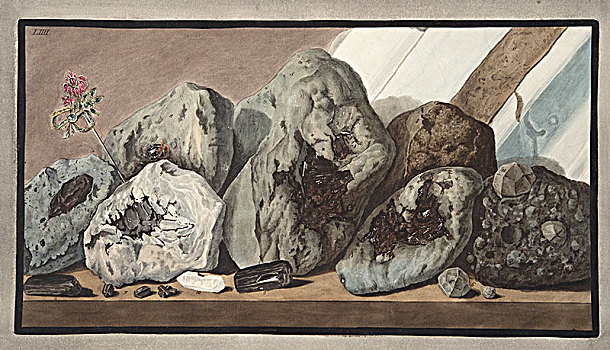 石头,晶莹,宝石,维苏威火山