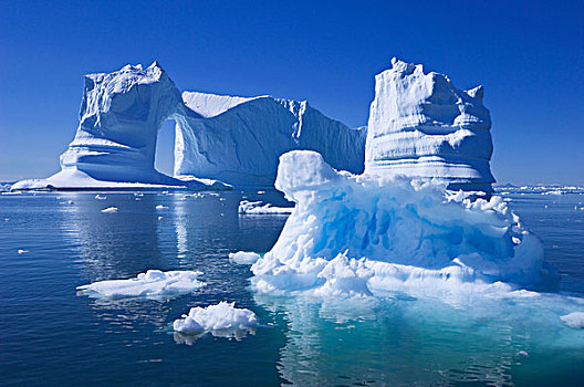 冰山,清晰,水,格陵兰,丹麦