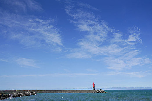 蓝色海洋,天空