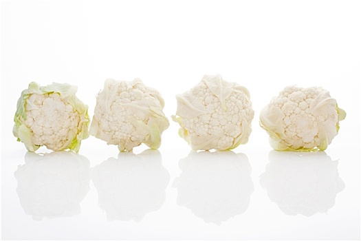 花椰菜,隔绝,白色背景