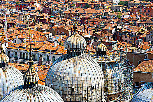 俯视,风景,威尼斯,意大利,欧洲