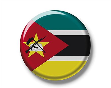 扣,徽章,旗帜,莫桑比克
