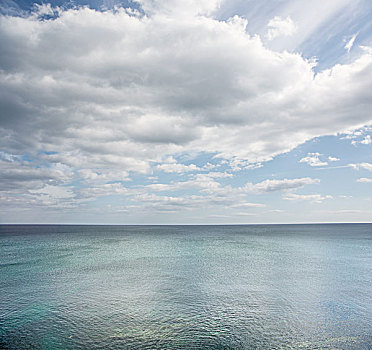 风景,海洋,鲜明,蓝天