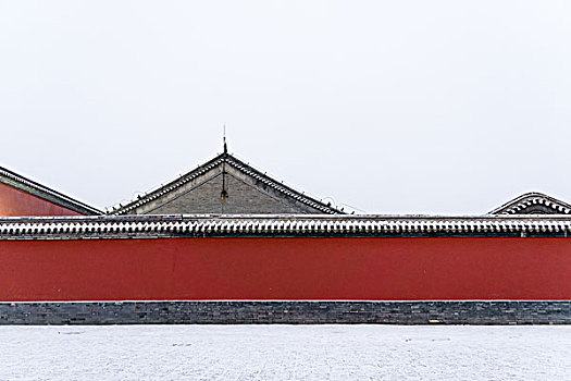 风雪,古建筑,中国,故宫