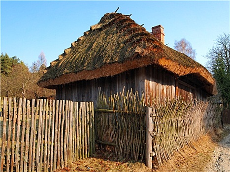 传统,波兰,屋舍,房子