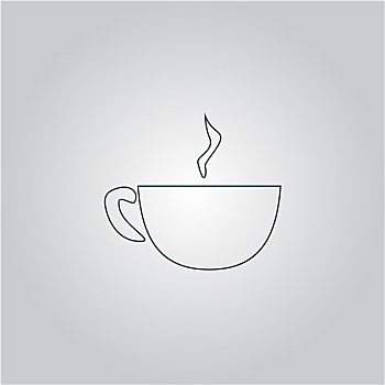 咖啡杯,象征