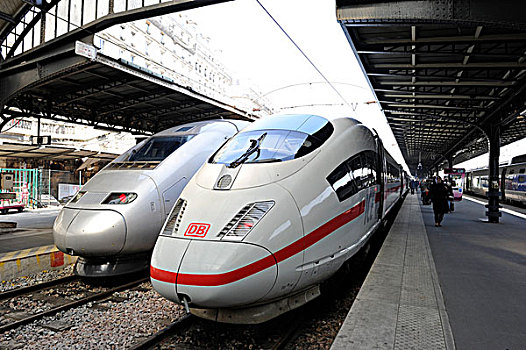 法国,高速火车,德国,高速,火车,火车站,巴黎,东方,欧洲