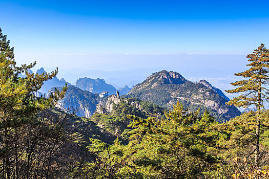 中国安徽黄山自然风光