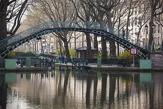 运河,巴黎,法国