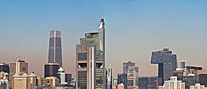 北京cbd商务区全景图