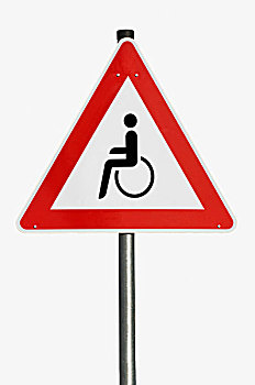 危险标志,轮椅,合成效果,图像