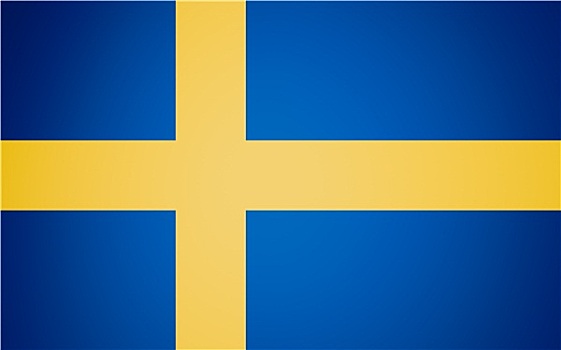 复古,看,旗帜,瑞典