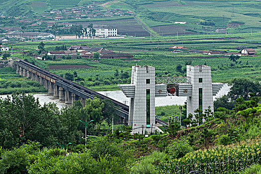 吉林省图们市海关口岸建筑景观