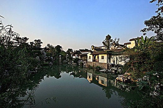 杭州西溪湿地的江南民居