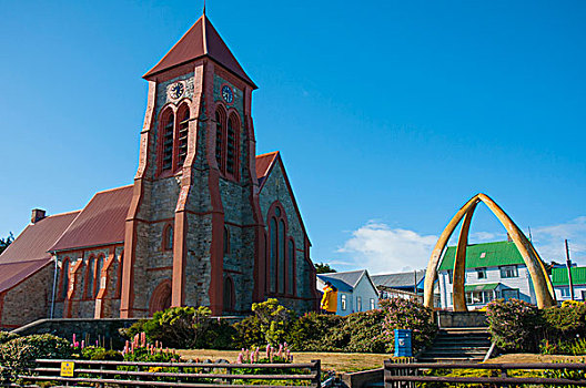 福克兰群岛,基督城大教堂,雕塑