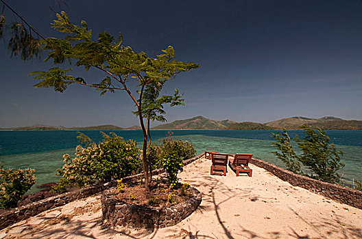 躺椅,岛屿,斐济