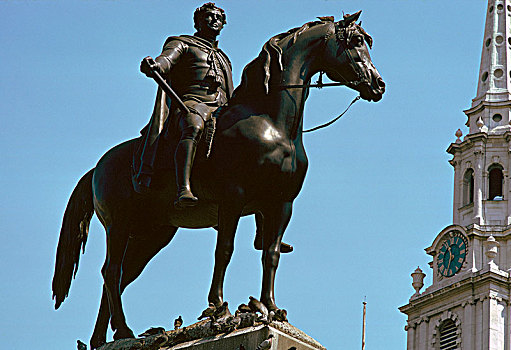 骑马雕像,乔治四世,19世纪,艺术家