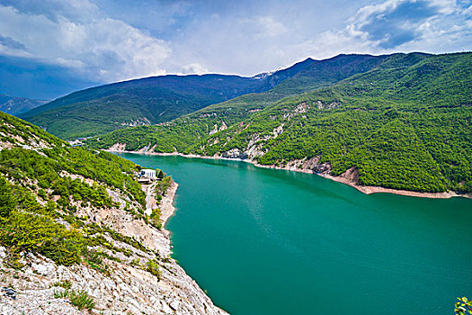 湖,国家公园,马其顿,欧洲