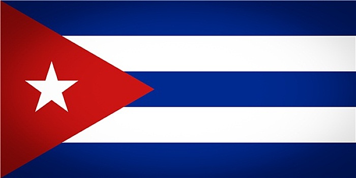 旗帜,古巴,虚光照