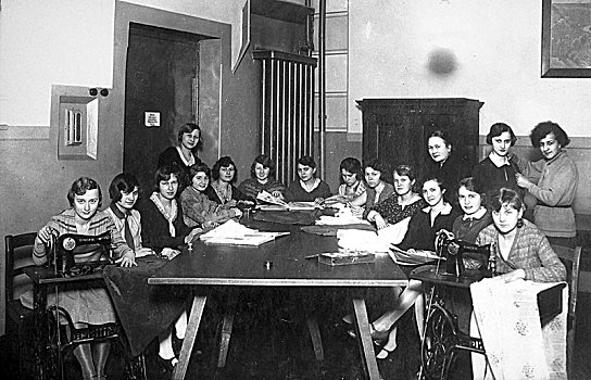 学徒,学校,女裁缝,20世纪20年代,德国,欧洲