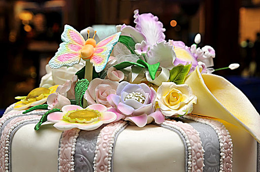 花,蛋糕