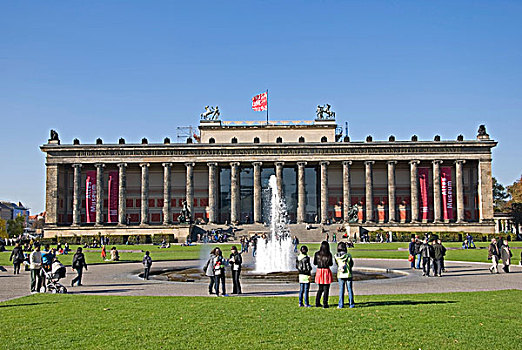 博物馆,喷泉,柏林,德国,欧洲