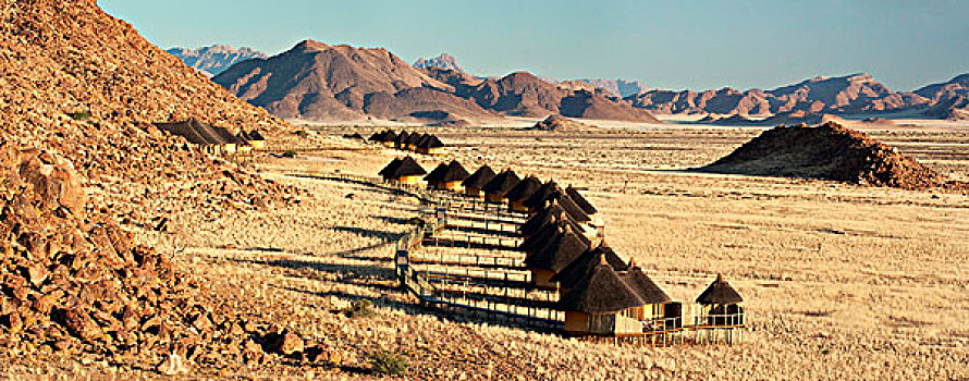纳米比亚,纳米布沙漠,纳米比诺克陆夫国家公园,沙丘,住宿,荒凉,风景